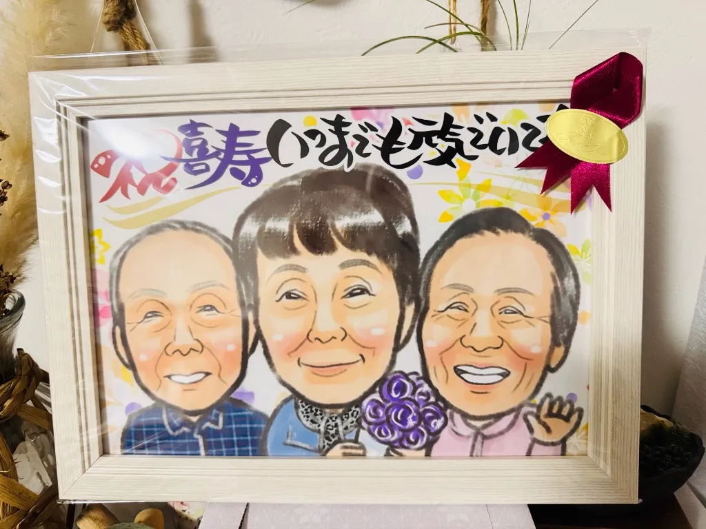 レビュー掲載許可をいただいた似顔絵データ