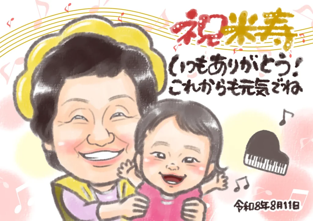 レビュー掲載許可をいただいた似顔絵データ